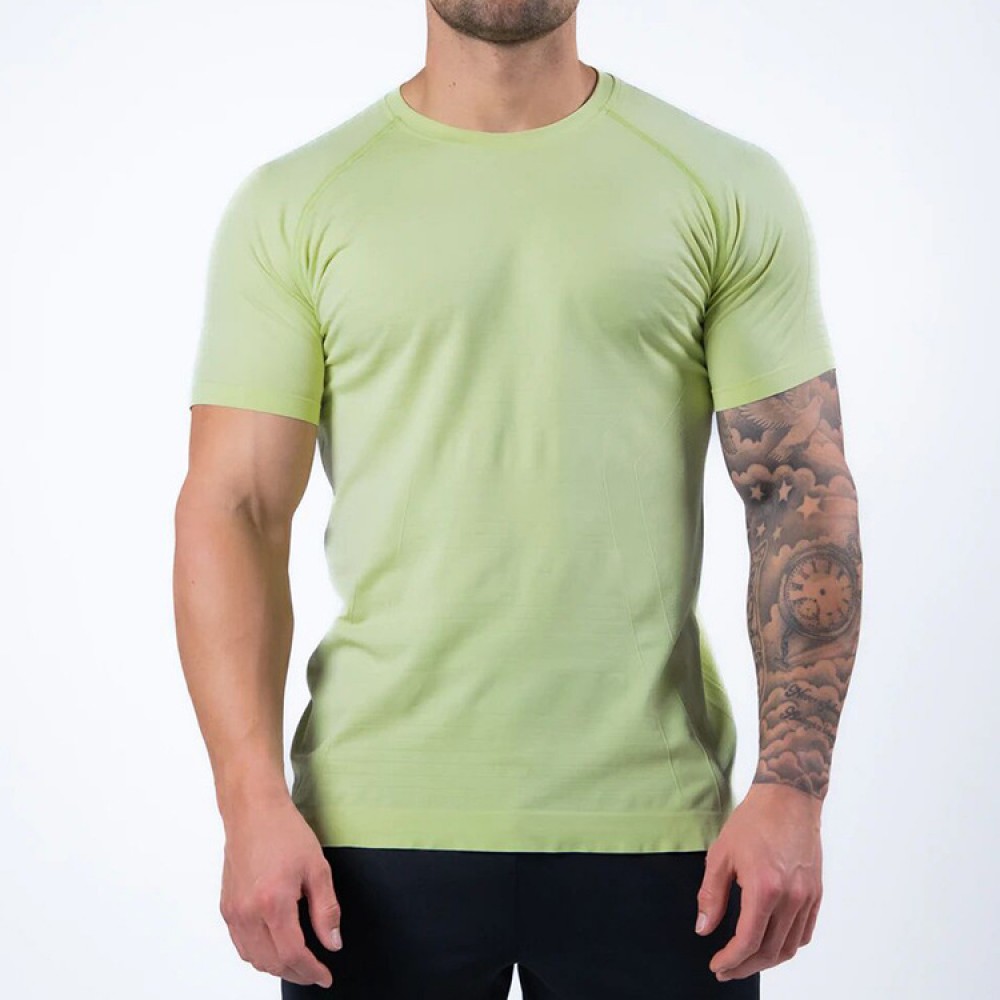 Cross-border new fitness short-sleeved t-shirt  