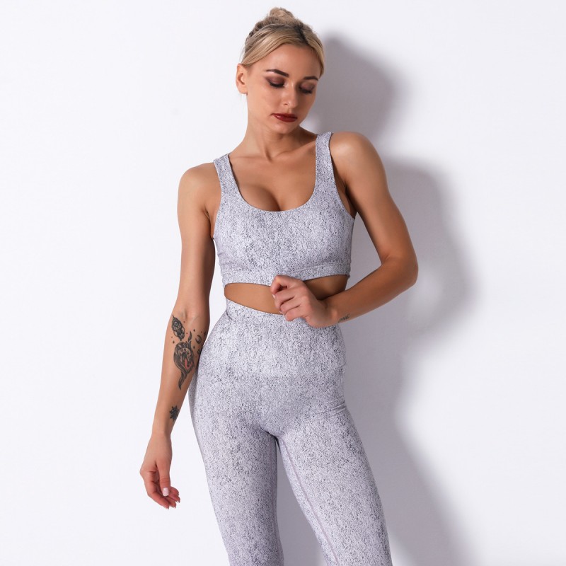 Cross-border hot-selling Yoga clothing printed Yoga sports vest convergence show breast beauty back Yoga Bra spot