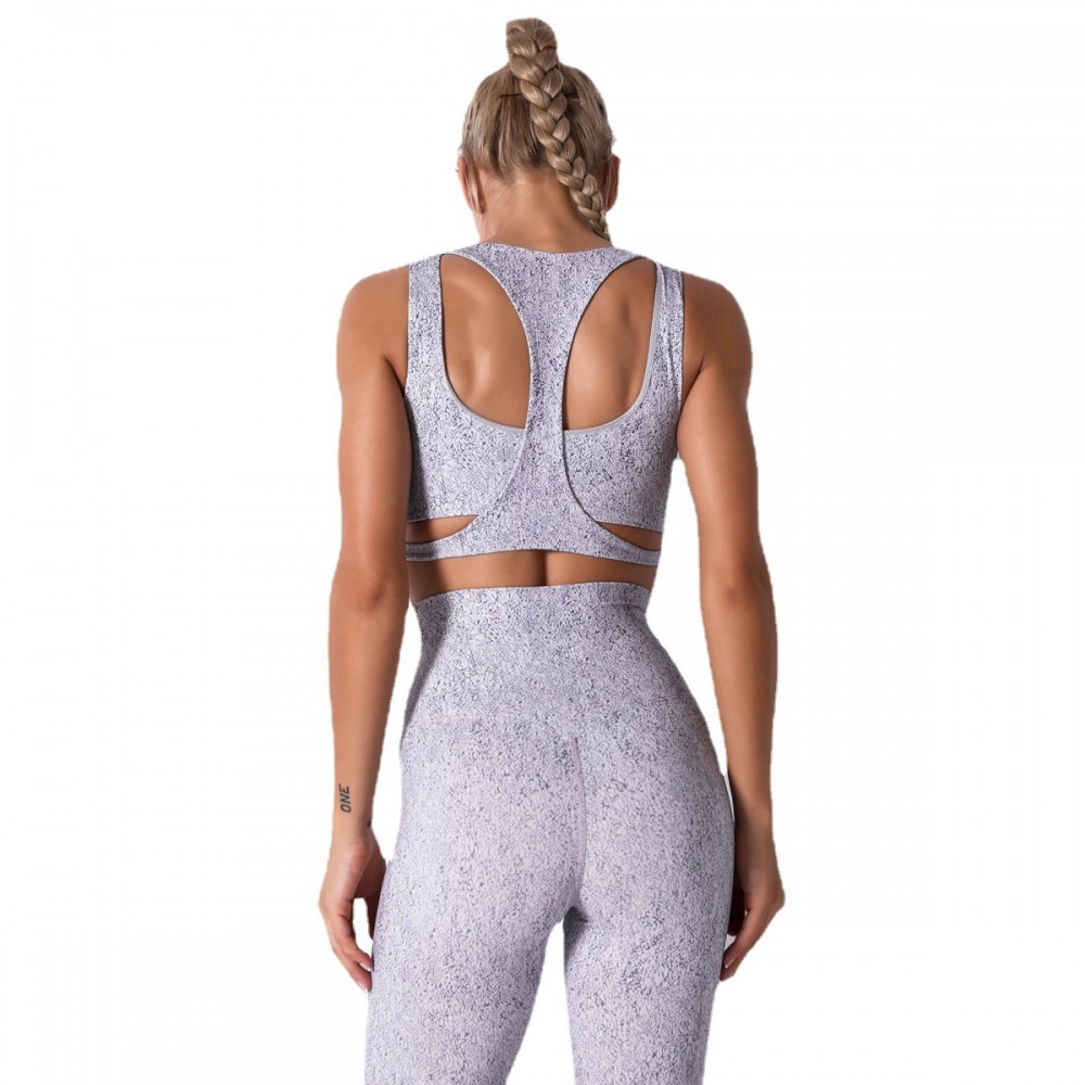 Cross-border hot-selling Yoga clothing printed Yoga sports vest convergence show breast beauty back Yoga Bra spot 