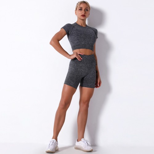 Women’s sexy seamless tight shorts sport fitness suit yoga suit