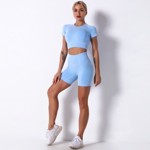 Women’s sexy seamless tight shorts sport fitness suit yoga suit