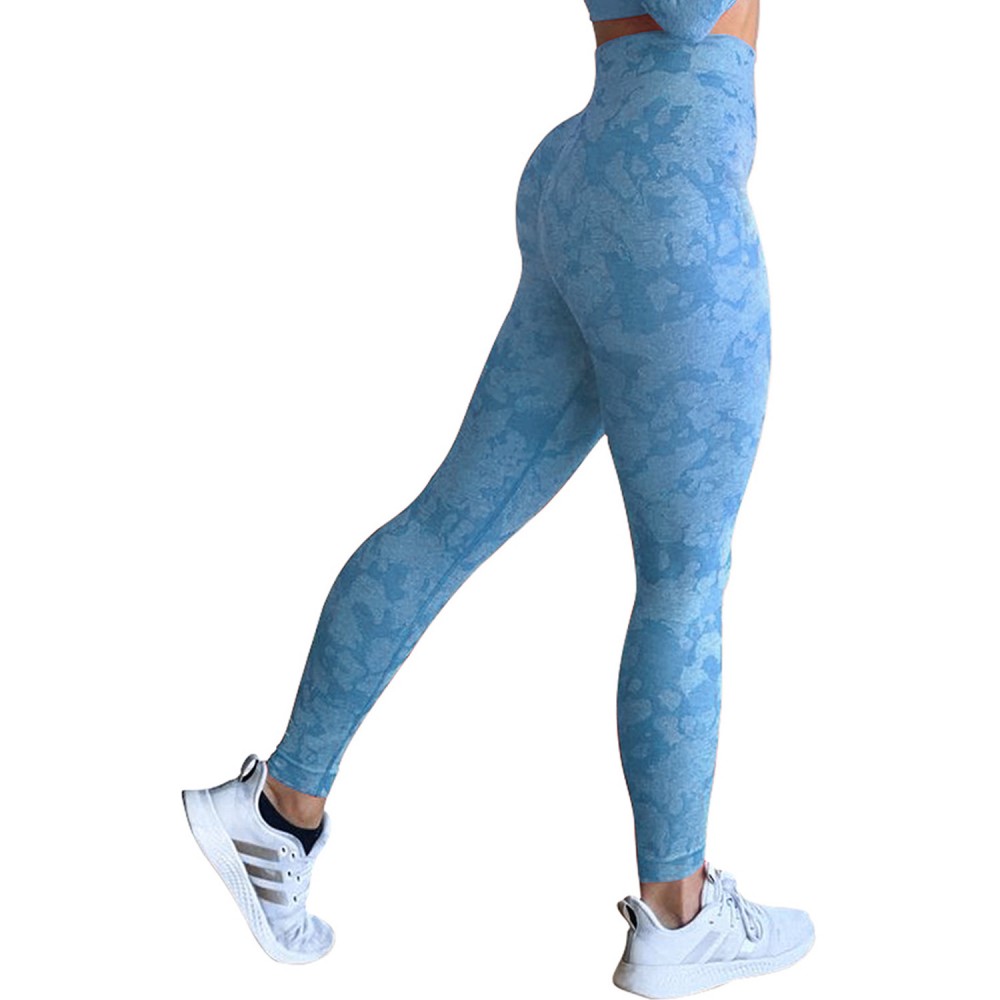 Seamless knitted camouflage Zebra leopard-print fitness pants, Europe and the United States cross-border seamless Yoga clothing new explosive 