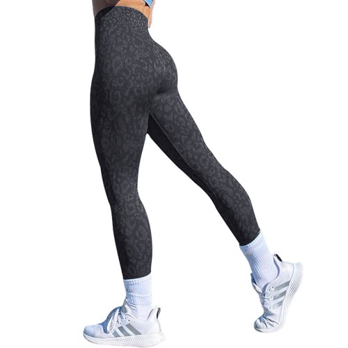Seamless knitted camouflage Zebra leopard-print fitness pants, Europe and the United States cross-border seamless Yoga clothing new explosive 
