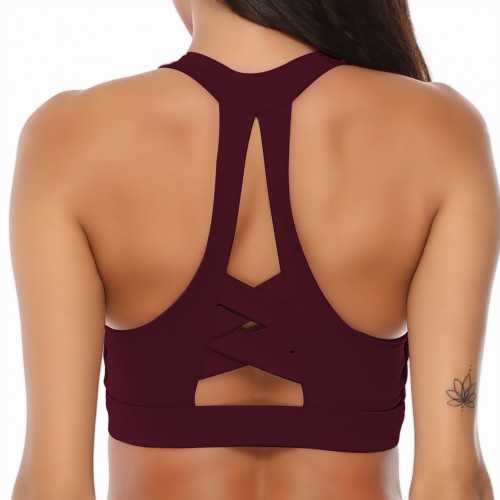 Cross-border hot-selling Yoga Bra shock-proof Gathering Exercise Beauty Yoga Vest Women’s sports underweart 