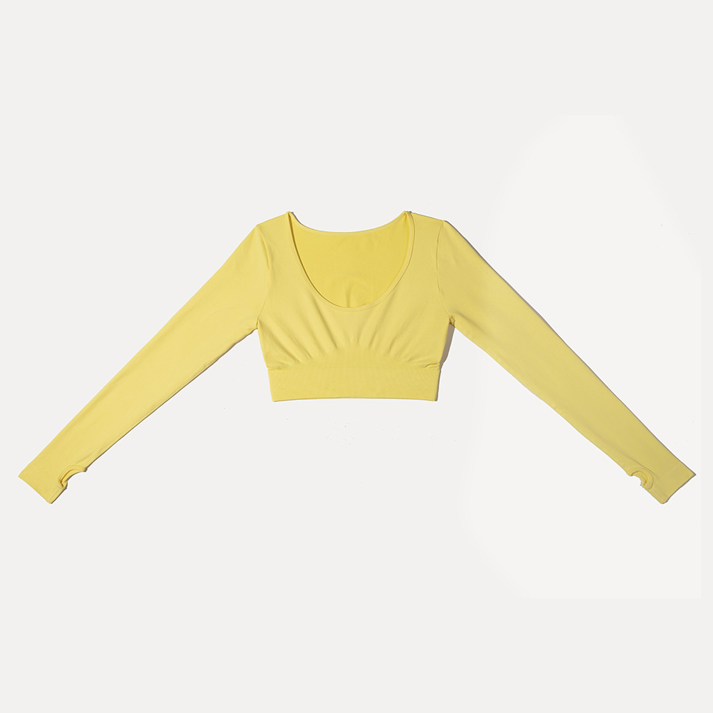 Cross-border Europe and the United States new seamless Yoga clothing women’s fitness clothing long-sleeved speed-dry running high-waisted pants 