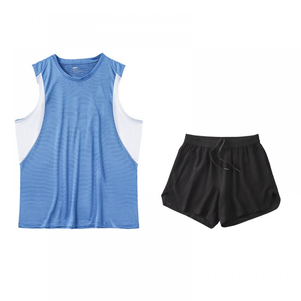 Men’s fitness suit, long-sleeved tights, running basketball training quick-dry breathable sports suit men’s fall and winter 