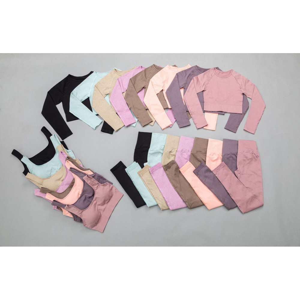 13-color Yoga beauty reserve professional sports running seamless fitness Bra set 