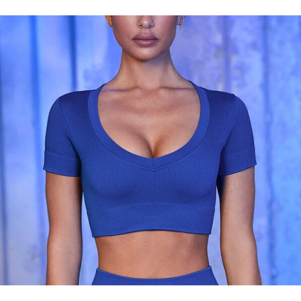 New European and n sports seamless yoga suit women’s fast-dry fitness suit tight butt shorts beautiful back Bra 