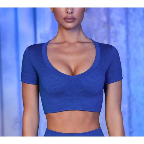 New European and n sports seamless yoga suit women’s fast-dry fitness suit tight butt shorts beautiful back Bra