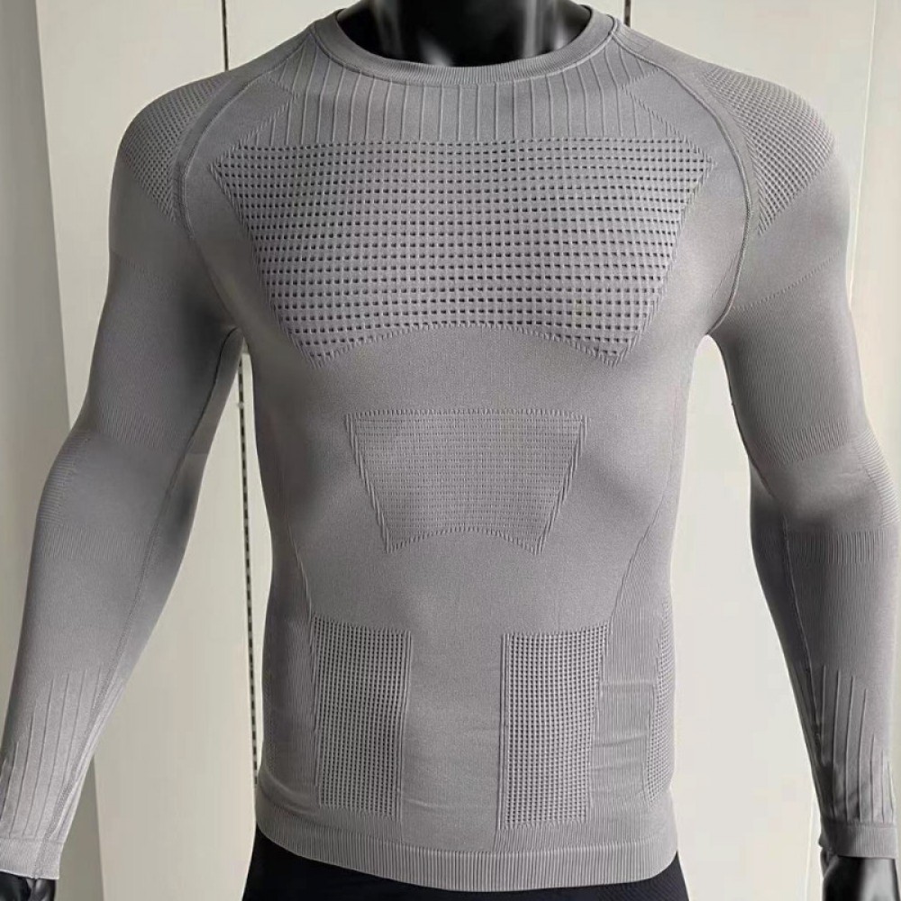 Spot men's sports ski suit breathable warm running cycling rock climbing marathon functional long-sleeved compression clothing 