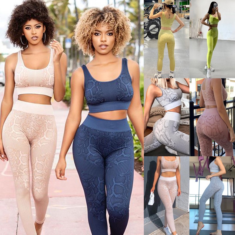 New European and n cross-border Amazon stand-alone seamless exercise yoga fitness snake suit
