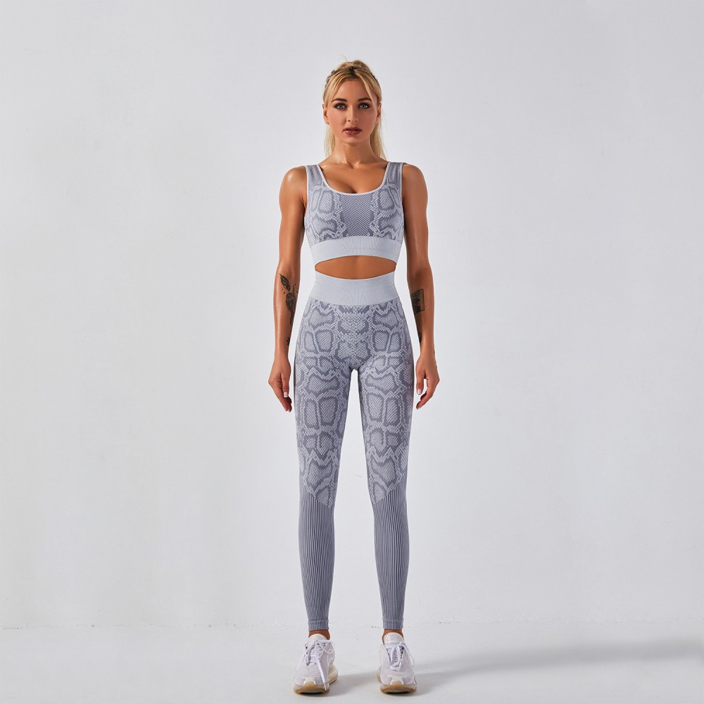 New European and n cross-border Amazon stand-alone seamless exercise yoga fitness snake suit 