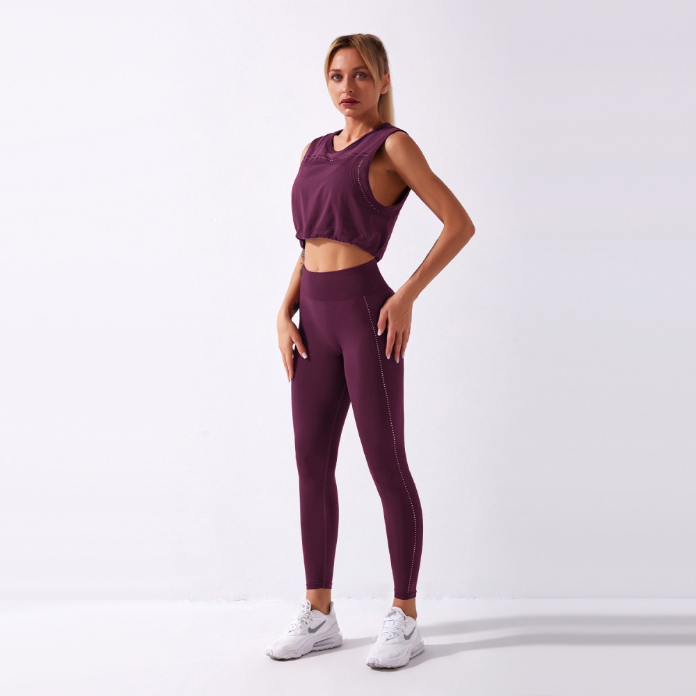 stand alone in Europe and the United States a source of supply, seamless yoga suit drawstring jacket fitness Pants Shark Gym 