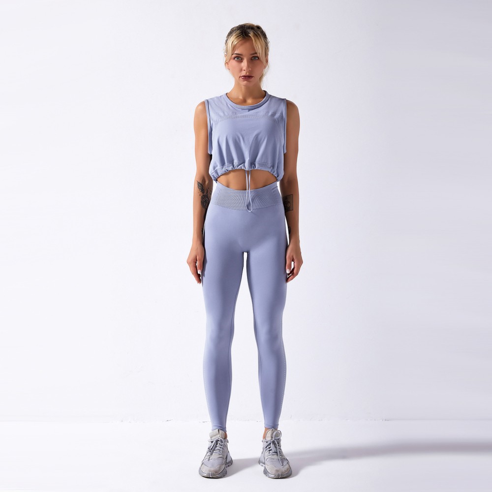 stand alone in Europe and the United States a source of supply, seamless yoga suit drawstring jacket fitness Pants Shark Gym 