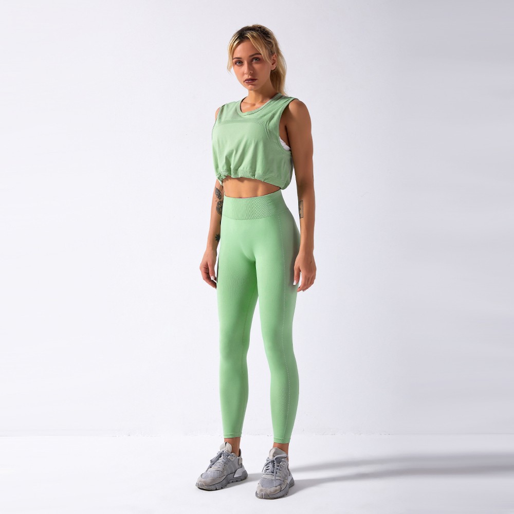 stand alone in Europe and the United States a source of supply, seamless yoga suit drawstring jacket fitness Pants Shark Gym 