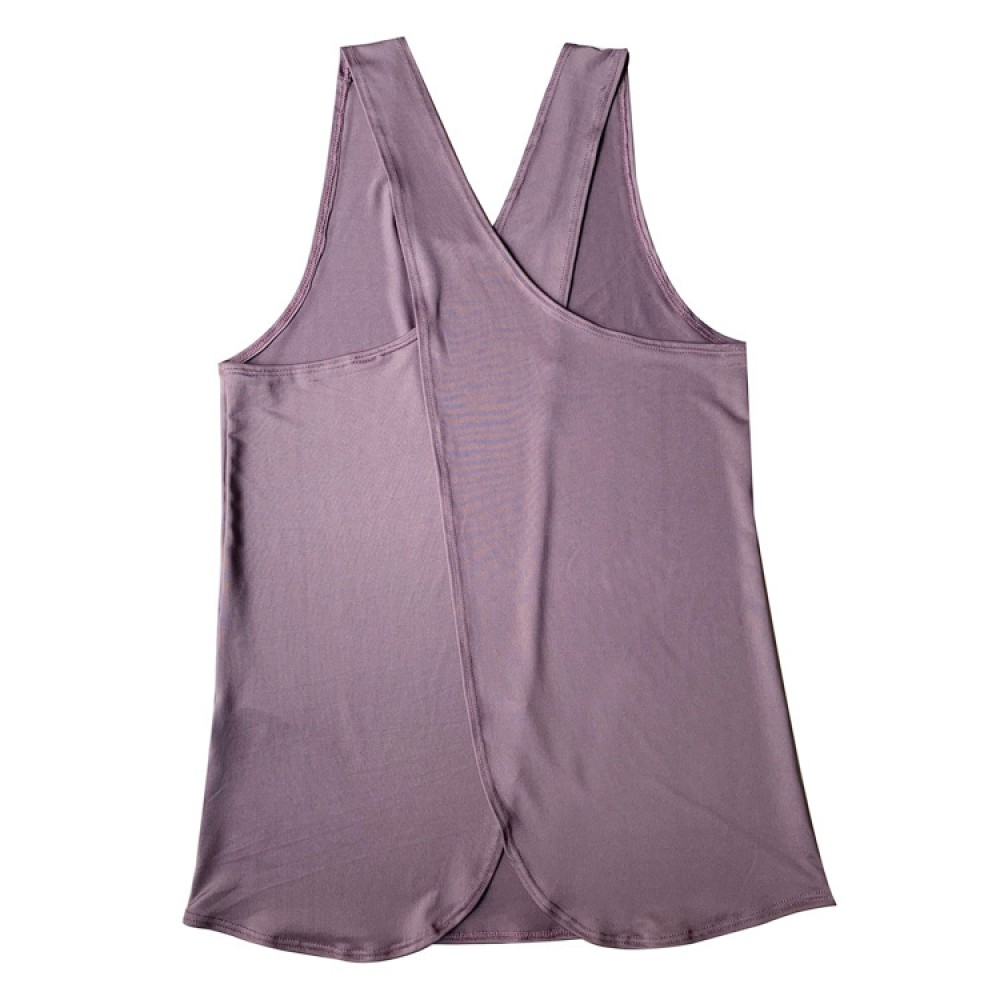 New Spring and summer new pure-color loose yoga vest blouse pullover head quick-dry exercise jacket lady 