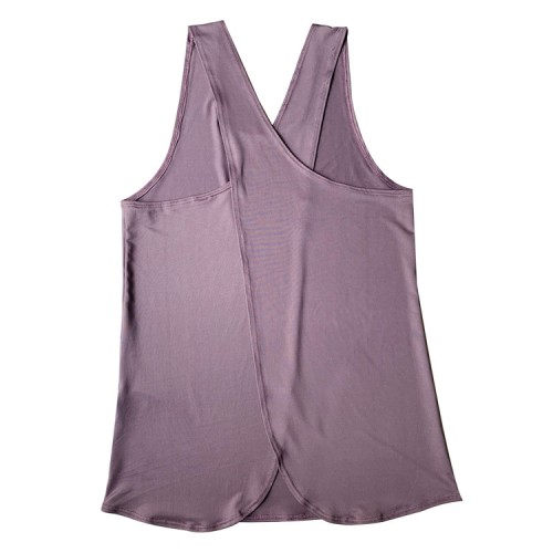 New Spring and summer new pure-color loose yoga vest blouse pullover head quick-dry exercise jacket lady