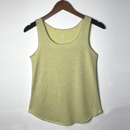 New Spring and summer new pure-color loose yoga vest blouse pullover head quick-dry exercise jacket lady