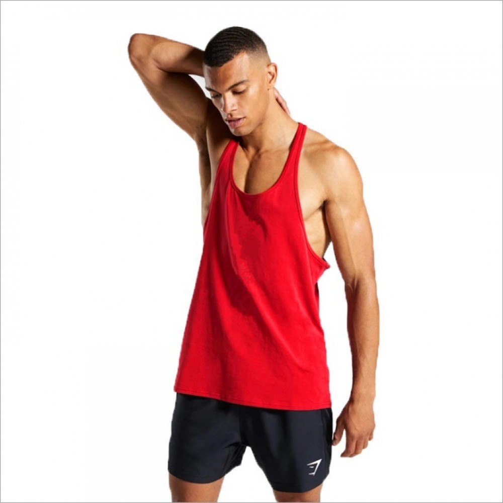 LYFT fitness vest tailored to fit men sports trend summer cotton sleeveless waistband Amazon 