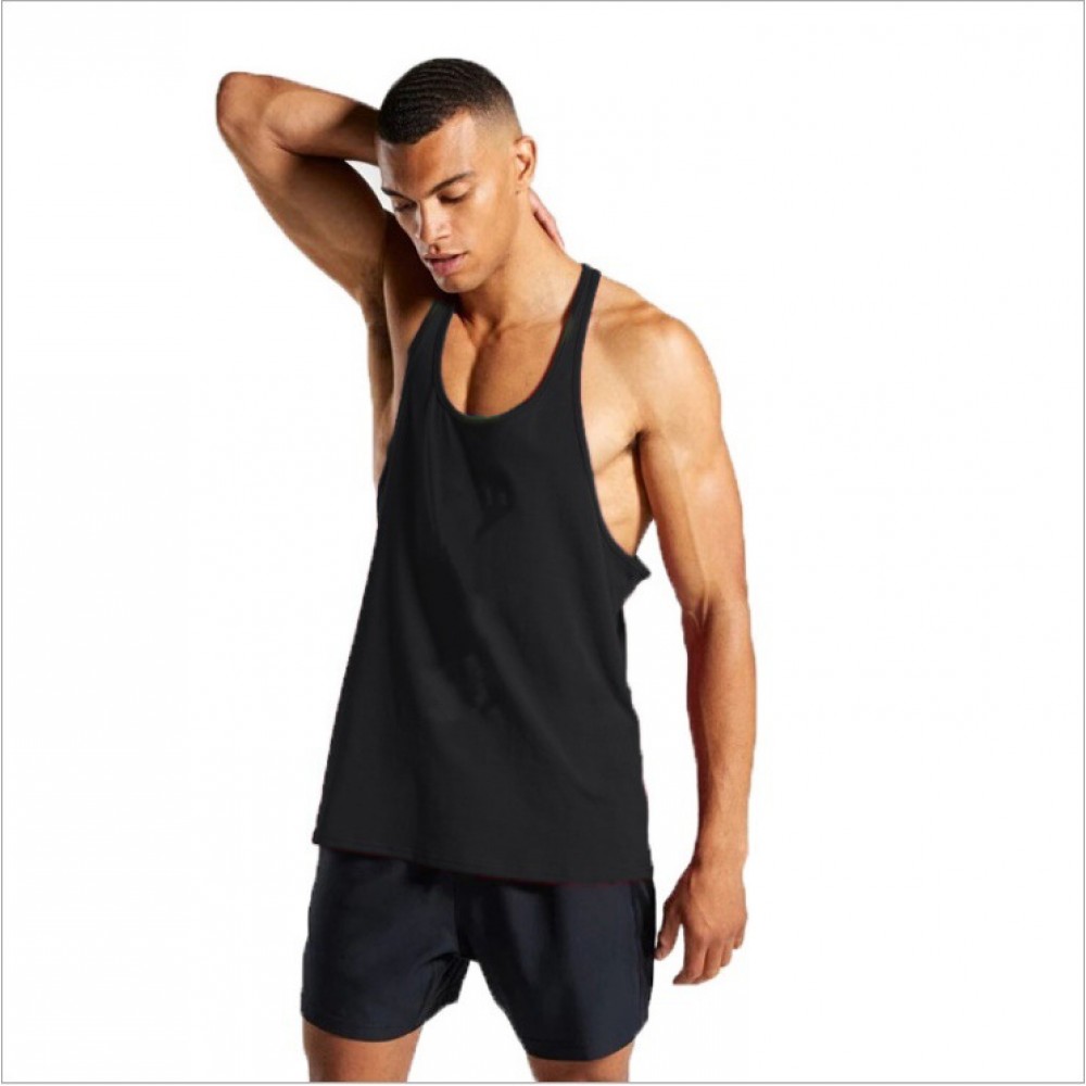 LYFT fitness vest tailored to fit men sports trend summer cotton sleeveless waistband Amazon 
