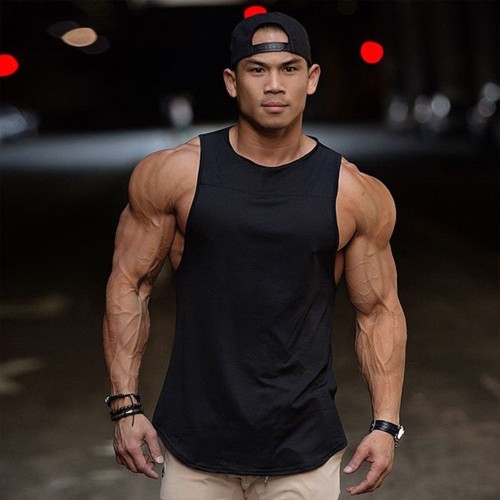 LYFT fitness vest tailored to fit men sports trend summer cotton sleeveless waistband Amazon