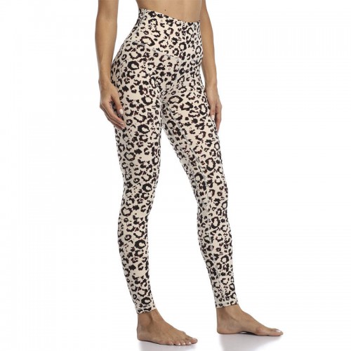 Leopard print leggings, European and n Camouflage Yoga Pants, cross-border high-waist hip fitness yoga suit