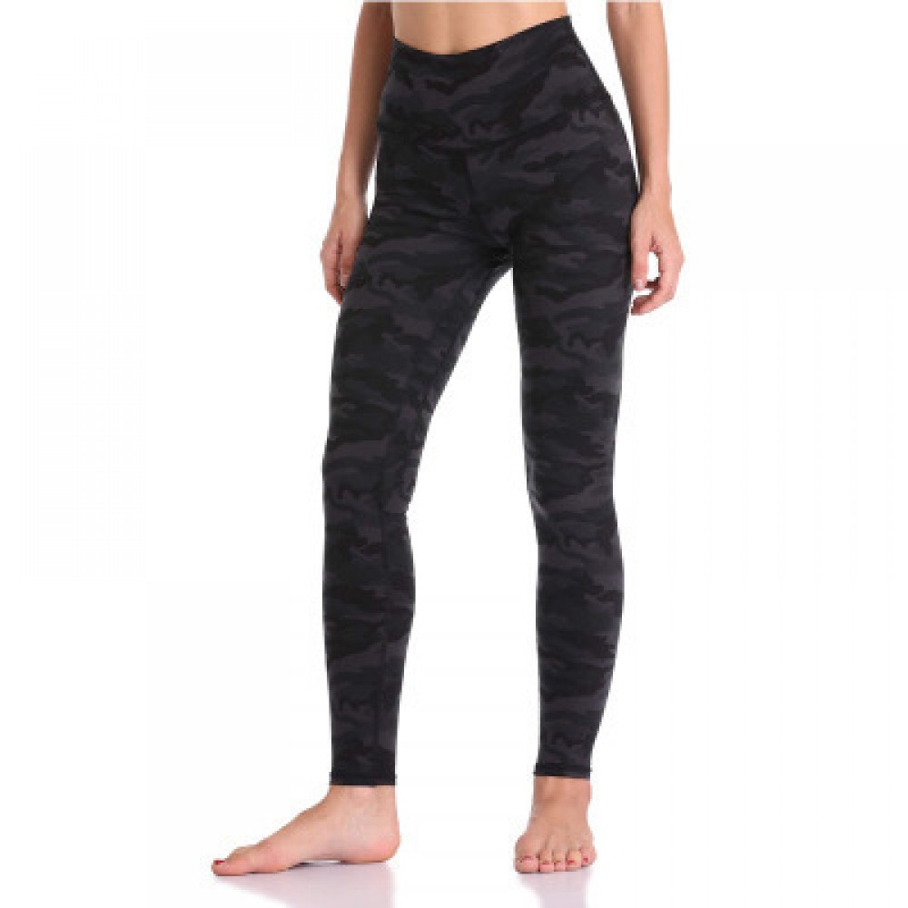 Leopard print leggings, European and n Camouflage Yoga Pants, cross-border high-waist hip fitness yoga suit 